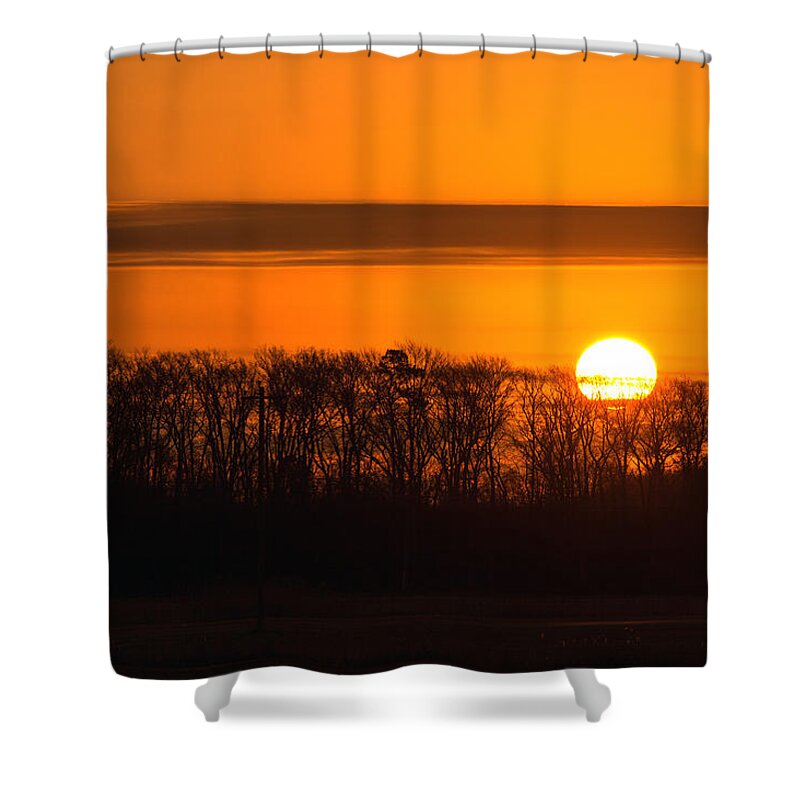 Roxanna Shower Curtain featuring the photograph Roxanna Sunrise by Bill Swartwout