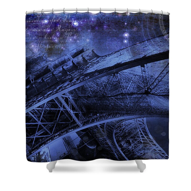 Evie Shower Curtain featuring the photograph Royal Eiffel Tower by Evie Carrier