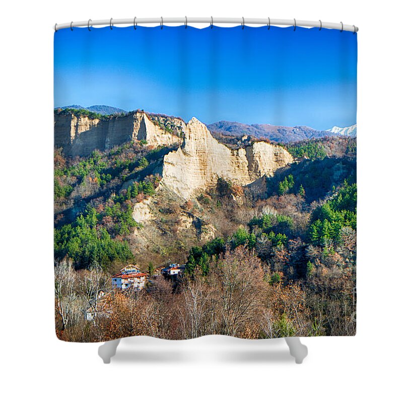 Bulgaria Shower Curtain featuring the photograph Rozhen Monastery Bulgaria by Jivko Nakev