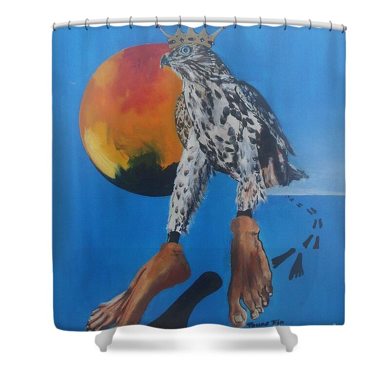Painterartistfin Shower Curtain featuring the painting Rulers by PainterArtist FIN