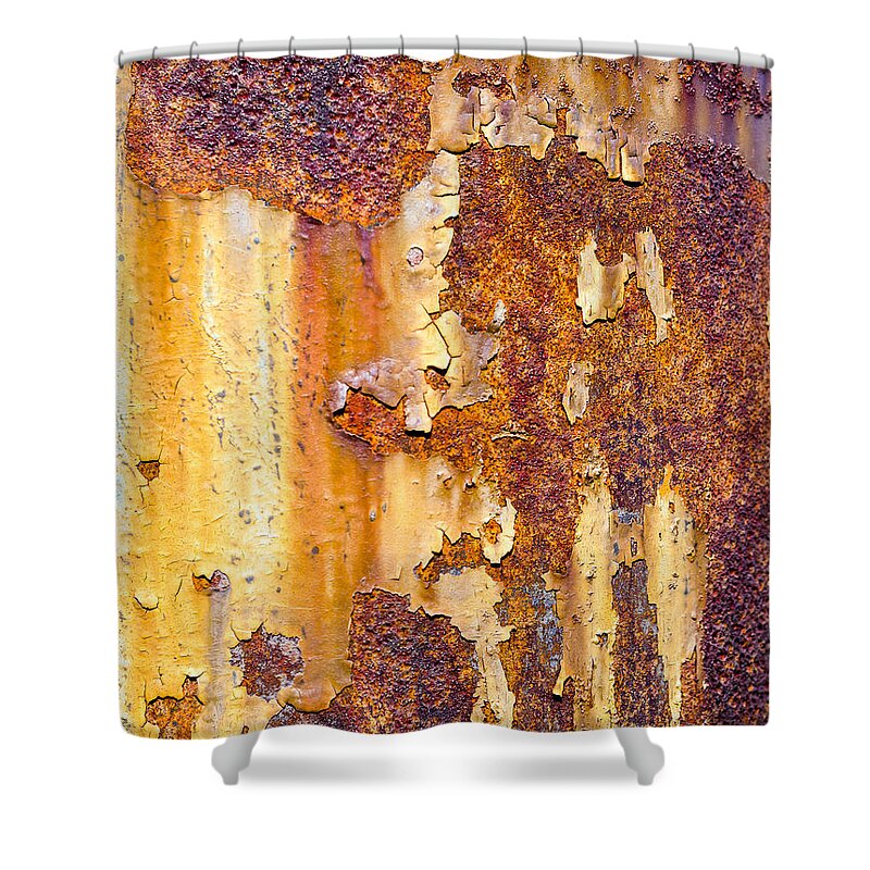 Maine Shower Curtain featuring the photograph Rusted Pole by Steven Ralser