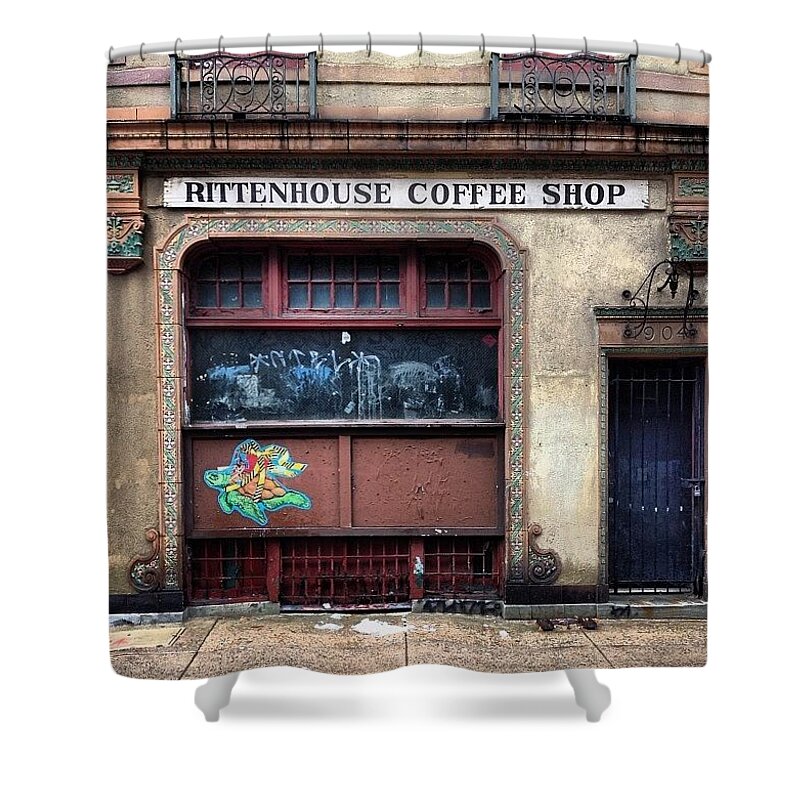 Philadelphia Shower Curtain featuring the photograph Rusty Rittenhouse by Katie Cupcakes