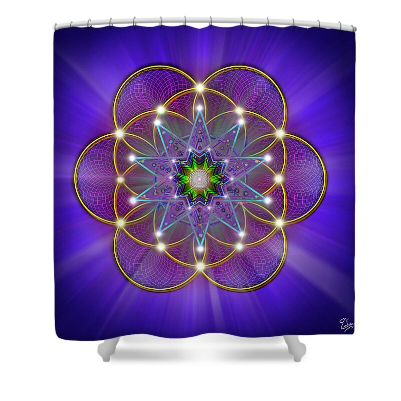 Endre Shower Curtain featuring the photograph Sacred Geometry 3 by Endre Balogh