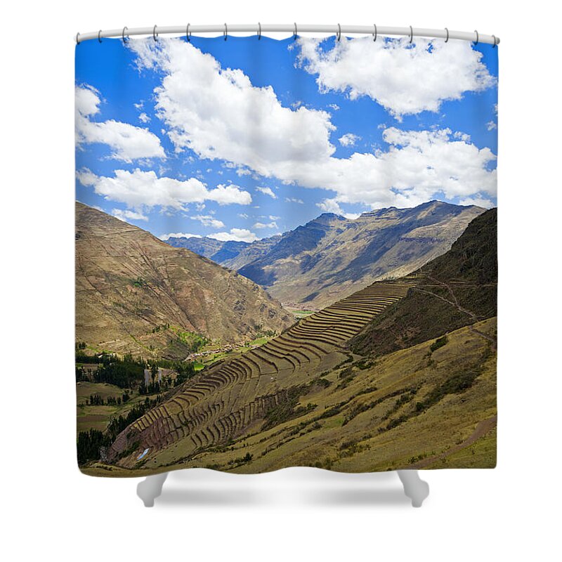 Sacred Valley Shower Curtain featuring the photograph Sacred Valley by Alexey Stiop