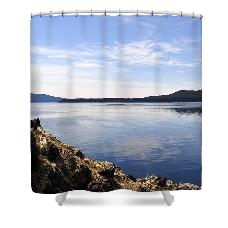 Juneau Shower Curtain featuring the photograph Saginaw Channel by Cathy Mahnke