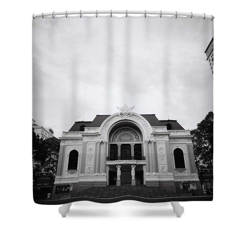 Saigon Shower Curtain featuring the photograph Saigon Opera House by Shaun Higson