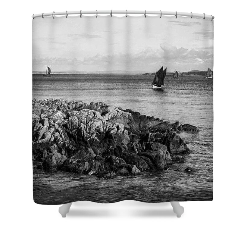 Beauty Shower Curtain featuring the photograph Sail Away Northern Ireland by Aleck Cartwright