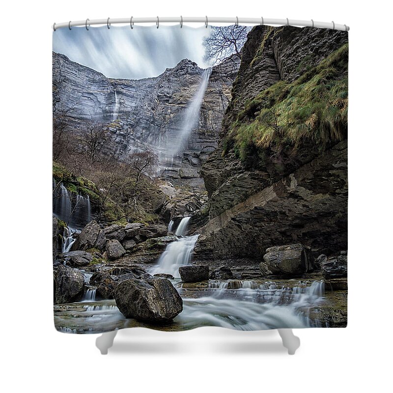 Tranquility Shower Curtain featuring the photograph Salto Del Nervión by Javier Nistal Baz