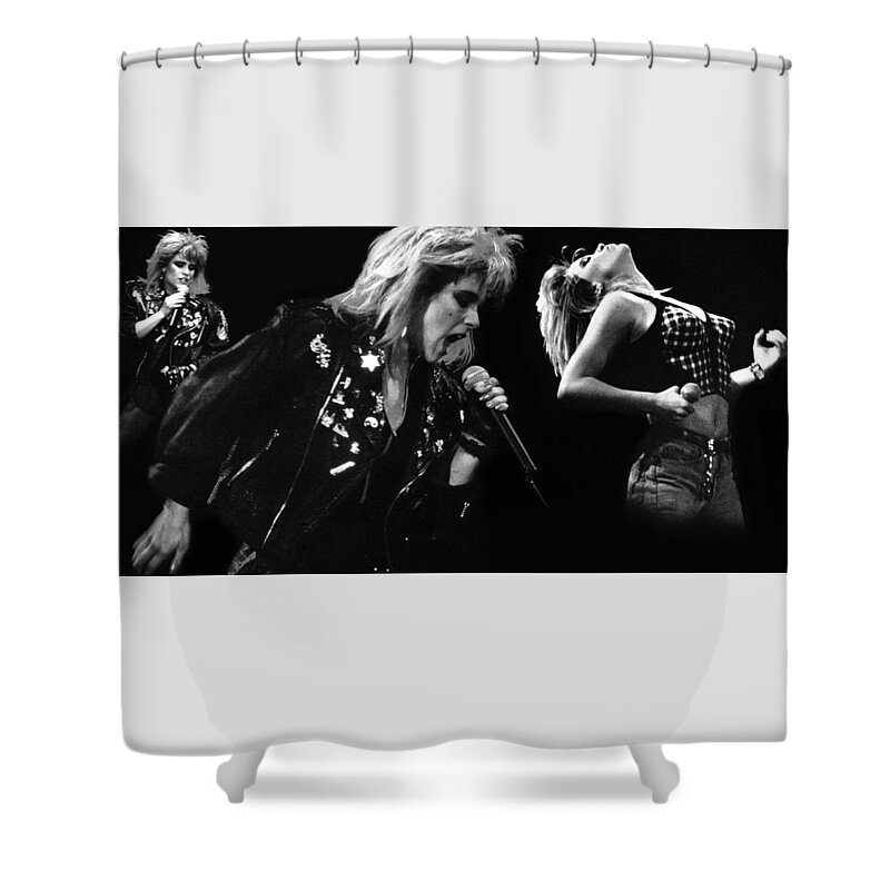 Samantha Fox Shower Curtain featuring the photograph Samantha Fox 3 by Dragan Kudjerski