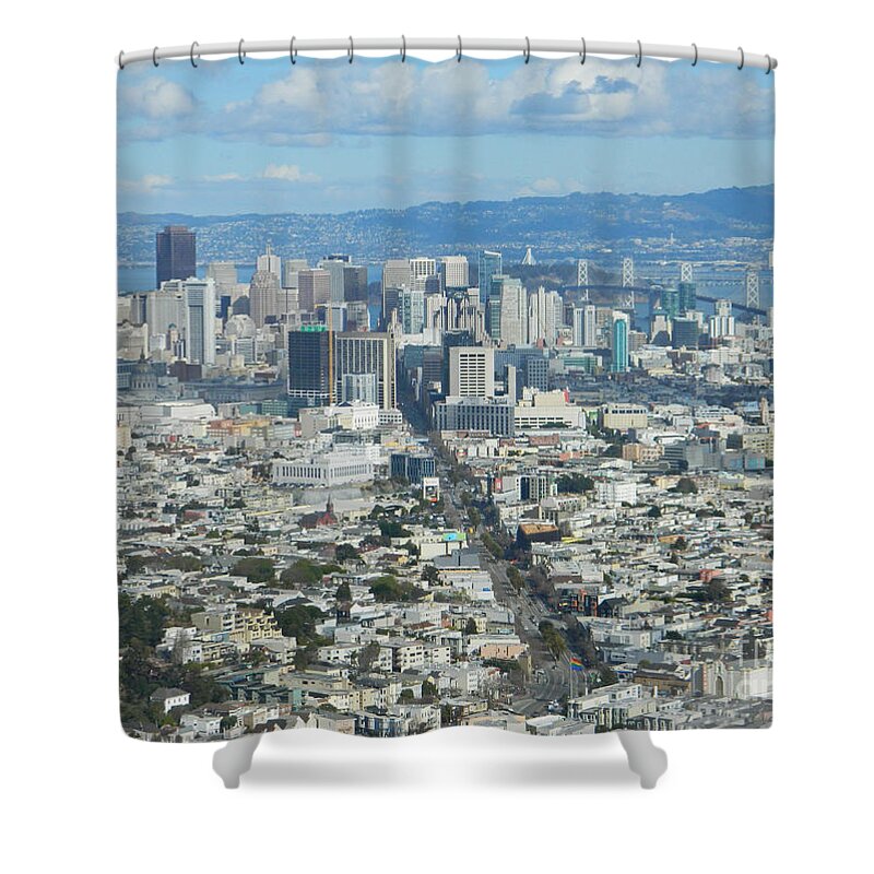San Francisco Skyline Shower Curtain featuring the photograph San Francisco Skyline by Emmy Vickers