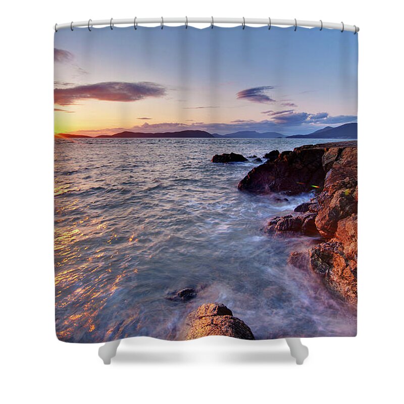 San Juan Islands Shower Curtain featuring the photograph San Juans Serenity by Mike Reid