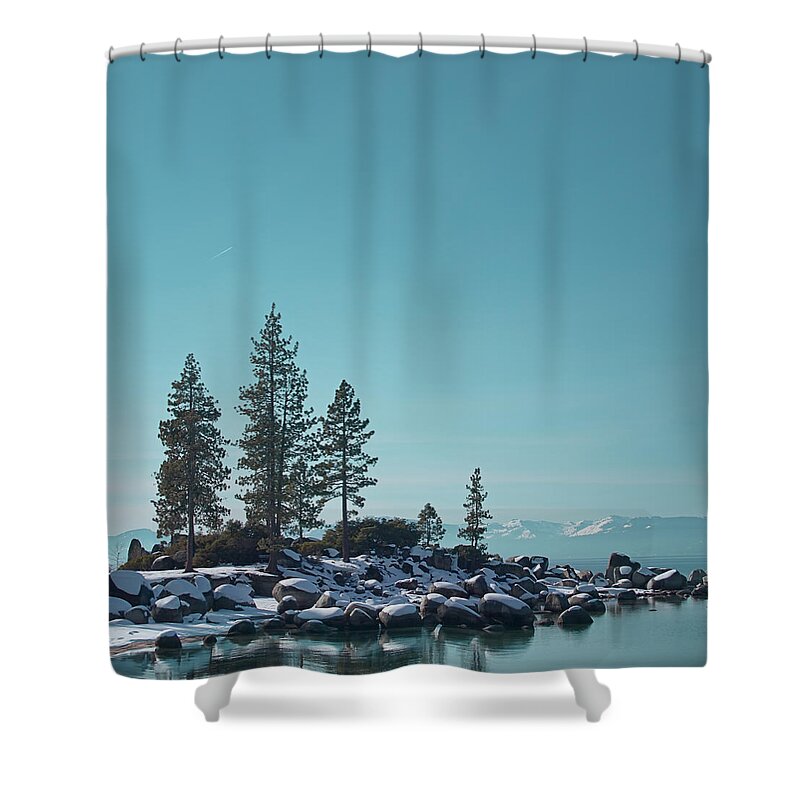Landscape Shower Curtain featuring the photograph Sand Harbor-Lake Tahoe by Kim Hojnacki