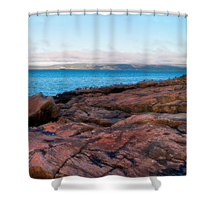 Acadia National Park Shower Curtain featuring the photograph Schoodic Point 8414 by Brent L Ander