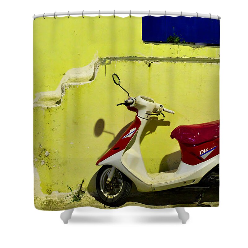 Scooter Shower Curtain featuring the photograph Scooter by Ivan Slosar