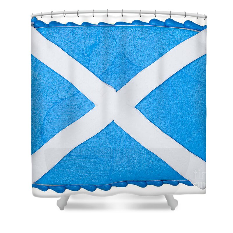 Patriotism Shower Curtain featuring the photograph Scottish Cake by Diane Macdonald