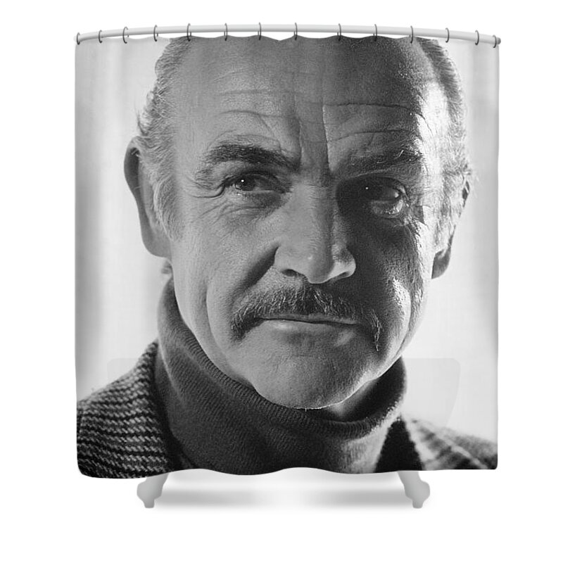 Sean Connery Shower Curtain featuring the photograph Sean Connery by Mountain Dreams