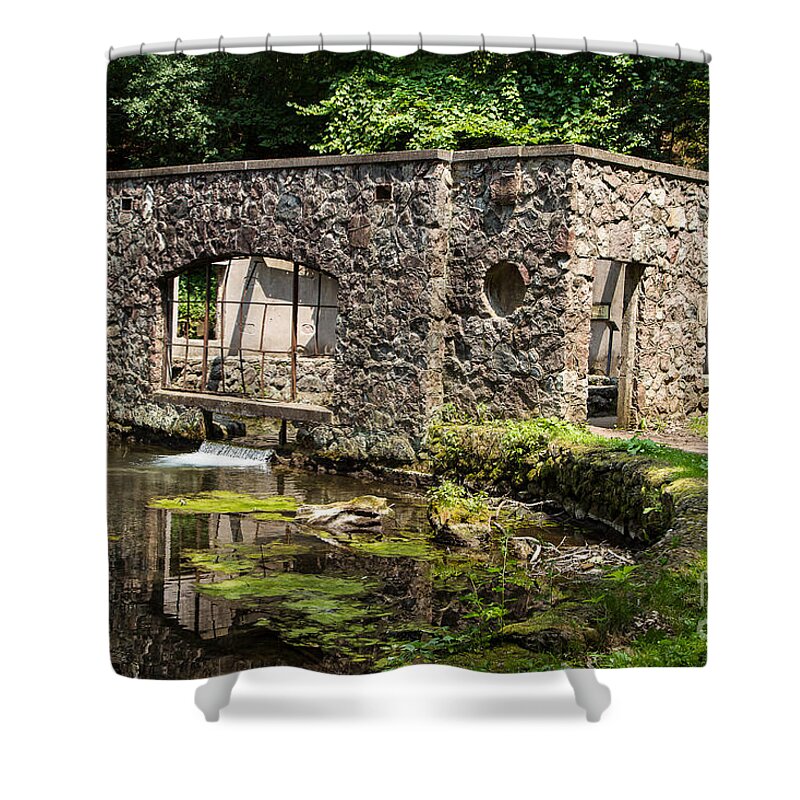 Stone Shower Curtain featuring the photograph Secluded Domicile by Nikki Vig