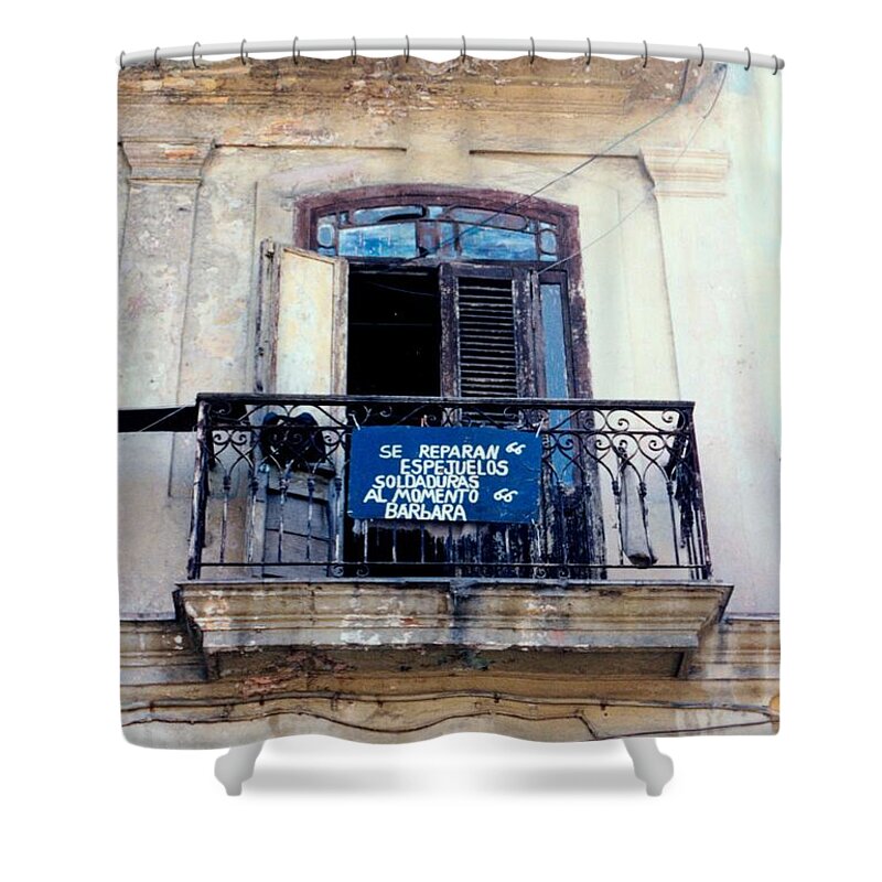 Old Havana Shower Curtain featuring the photograph Seed of Entrepreneurs never left Havana Cuba by Rafael Salazar