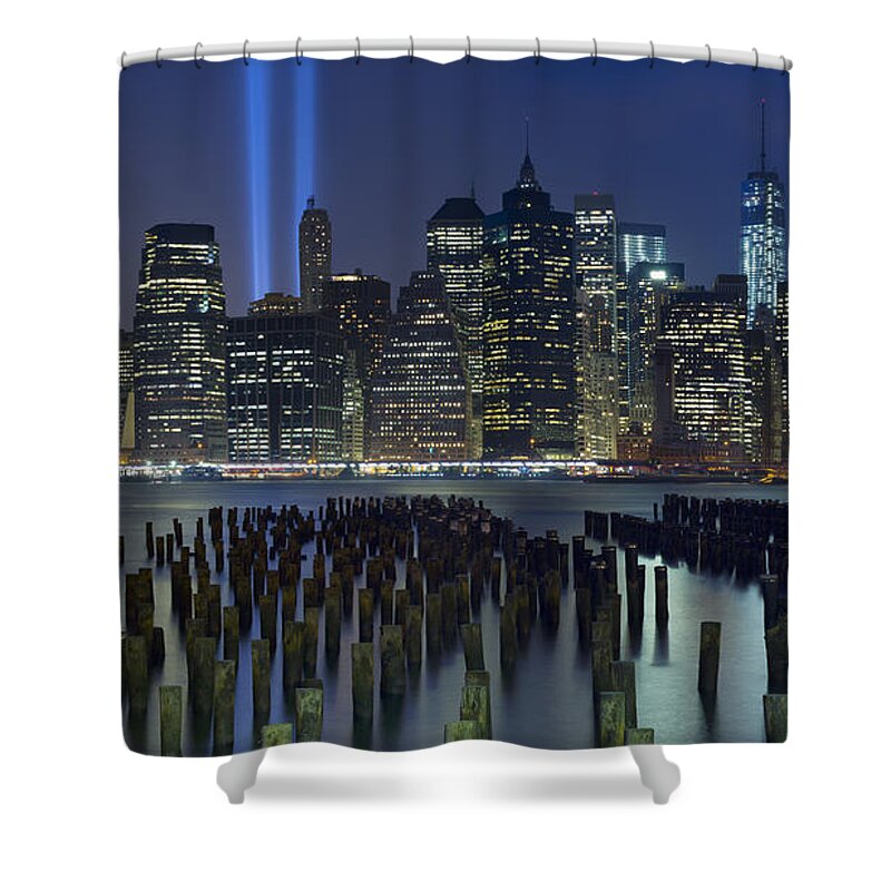 City Photographs Shower Curtain featuring the photograph September 11 by Rick Berk