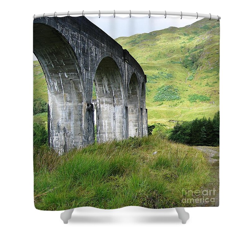 Scottish Highlands Shower Curtain featuring the photograph Shelter by Denise Railey