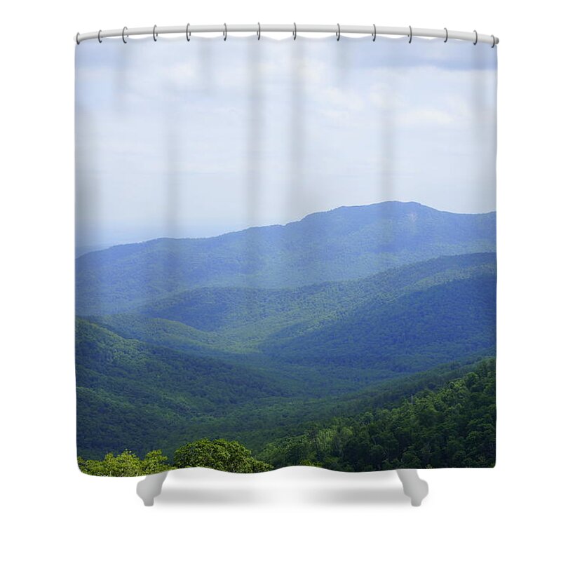 Mountain Shower Curtain featuring the photograph Shenandoah View by Laurie Perry