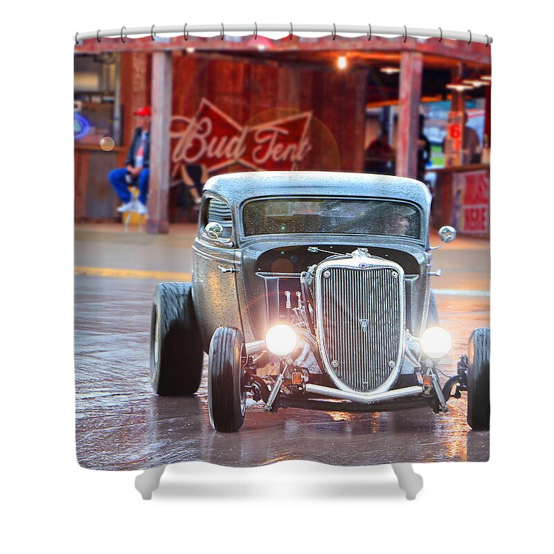 Goodguys Shower Curtain featuring the photograph Shine On Me by Christopher McKenzie