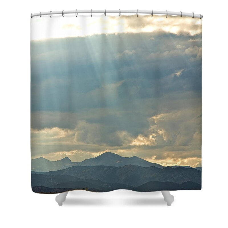 Light Shower Curtain featuring the photograph Shining Down by James BO Insogna