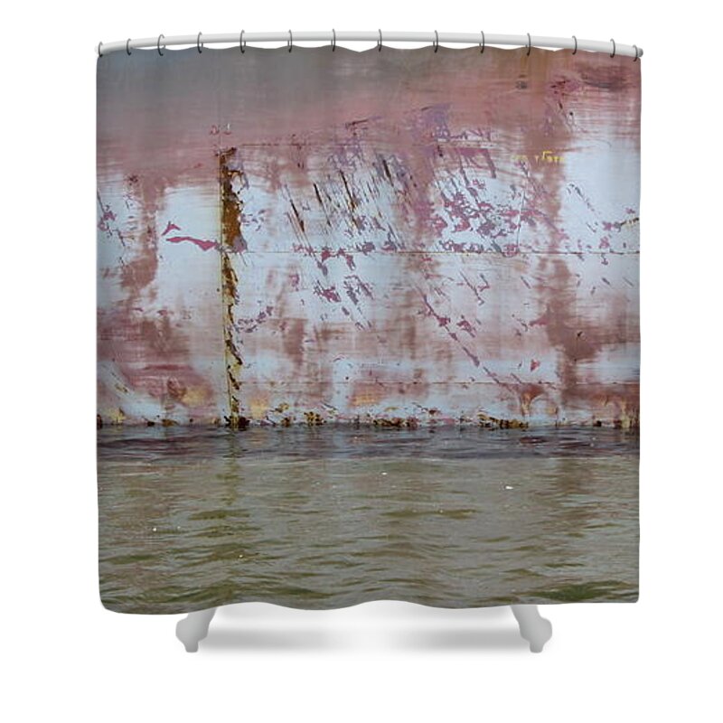 Ship Shower Curtain featuring the photograph Ship Rust 3 by Anita Burgermeister