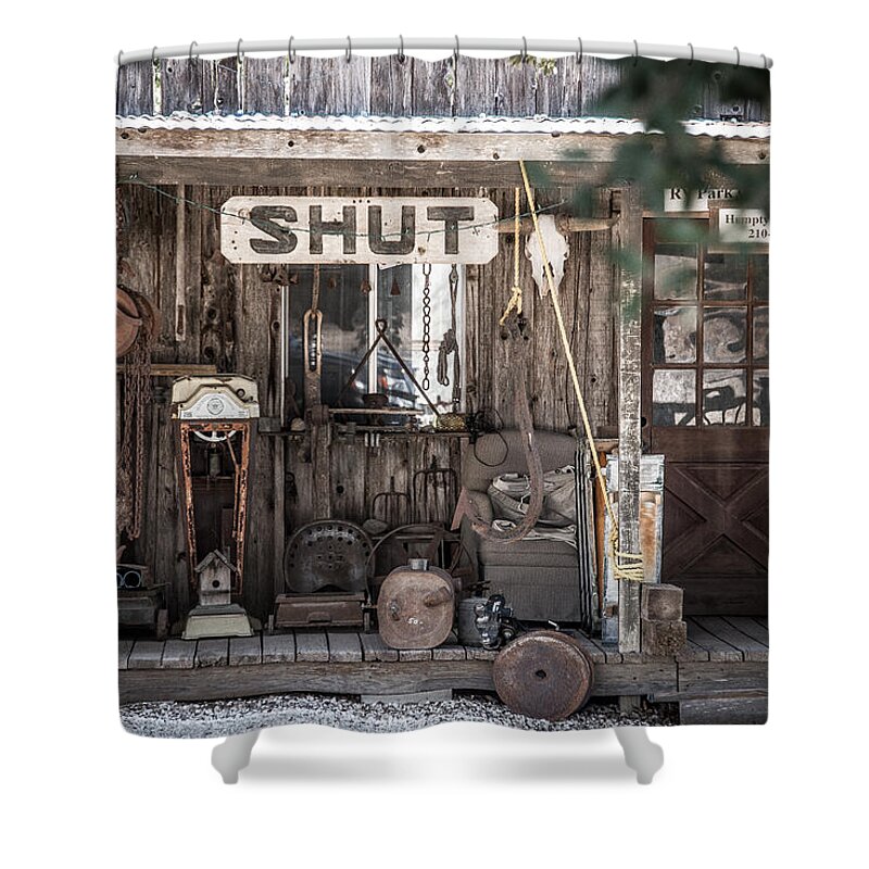 Shut Shower Curtain featuring the photograph Shut by David Downs