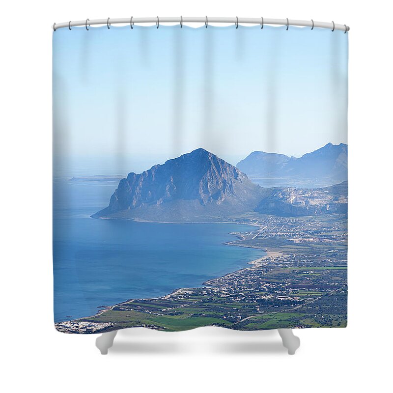 Sicily Shower Curtain featuring the photograph Sicilian Landscape by Johner Images
