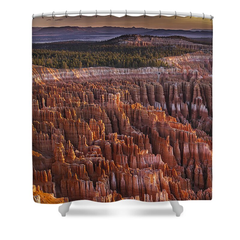 Bryce Shower Curtain featuring the photograph Silent City - Bryce Canyon by Eduard Moldoveanu