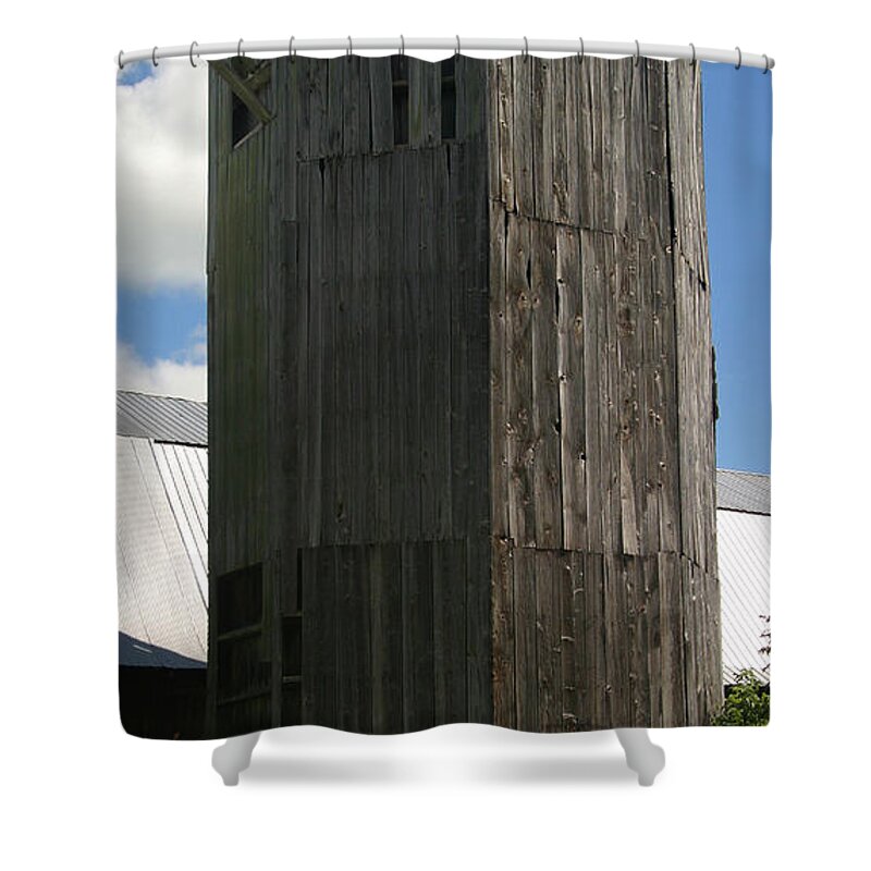 Silo Shower Curtain featuring the photograph Silo Canton NY by Carol Lynn Coronios
