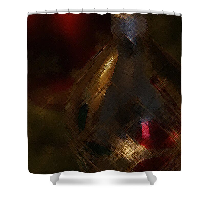 Christmas Shower Curtain featuring the photograph Silver and Gold by Linda Shafer