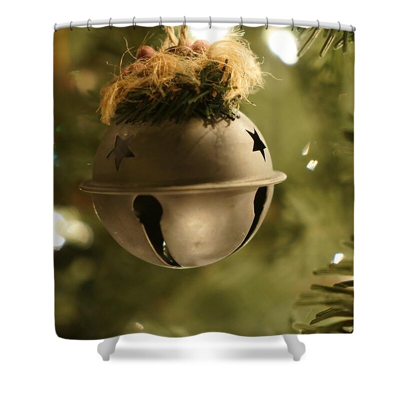 Silver Shower Curtain featuring the photograph Silver Bell by Jean Macaluso
