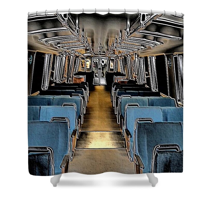 Subway Shower Curtain featuring the photograph Silver Lining by Nick David