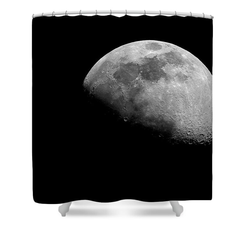 Night Shower Curtain featuring the photograph Silver Moon by AM FineArtPrints