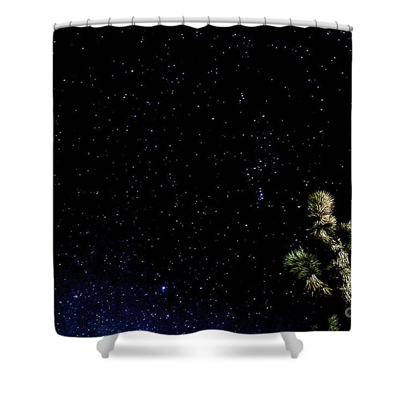 Desert Night Sky Shower Curtain featuring the photograph SimPLy STaR'S by Angela J Wright