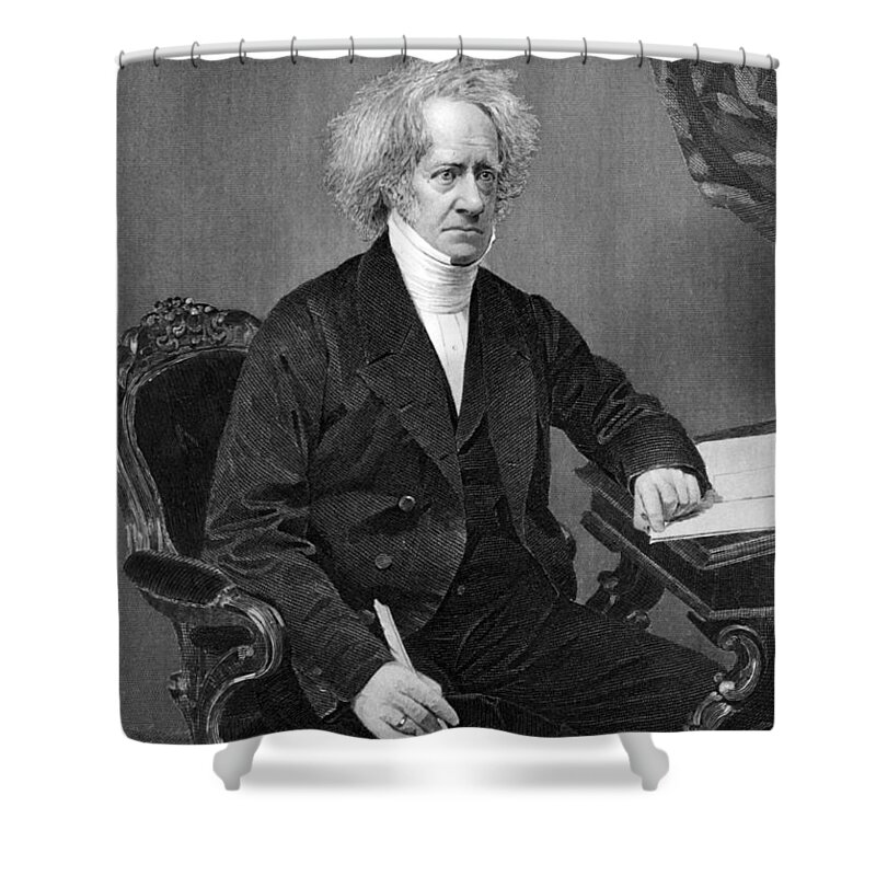 1 Person Shower Curtain featuring the photograph Sir Frederick William Herschel by Underwood Archives