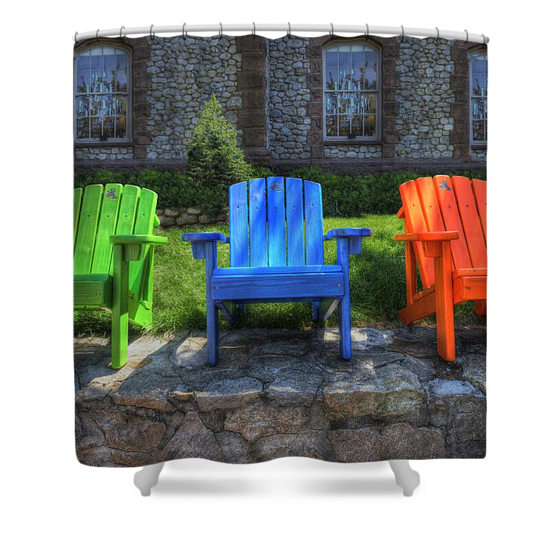 Photography Shower Curtain featuring the photograph Sit Back by Paul Wear