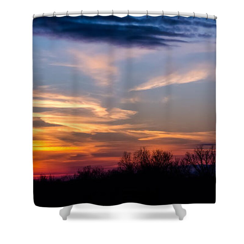 Sky Shower Curtain featuring the photograph Sky Full Of Color by Holden The Moment