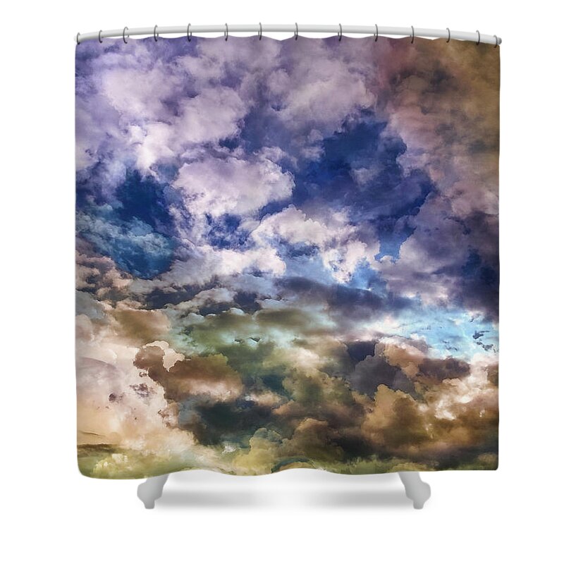 Sky Moods Shower Curtain featuring the photograph Sky Moods - Sea Of Dreams by Glenn McCarthy Art and Photography