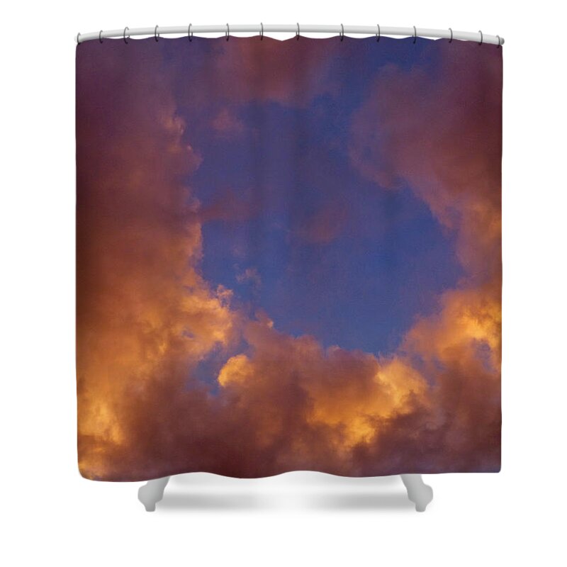 Cloud Shower Curtain featuring the photograph Sky Window by Claudia Goodell