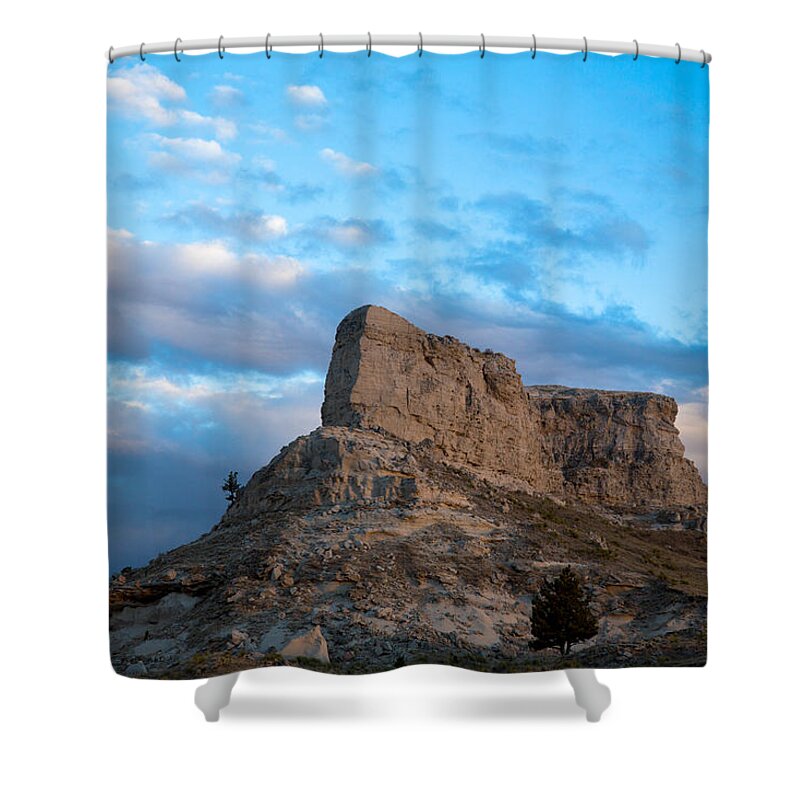 Landscape Shower Curtain featuring the photograph Skyline by Donald J Gray