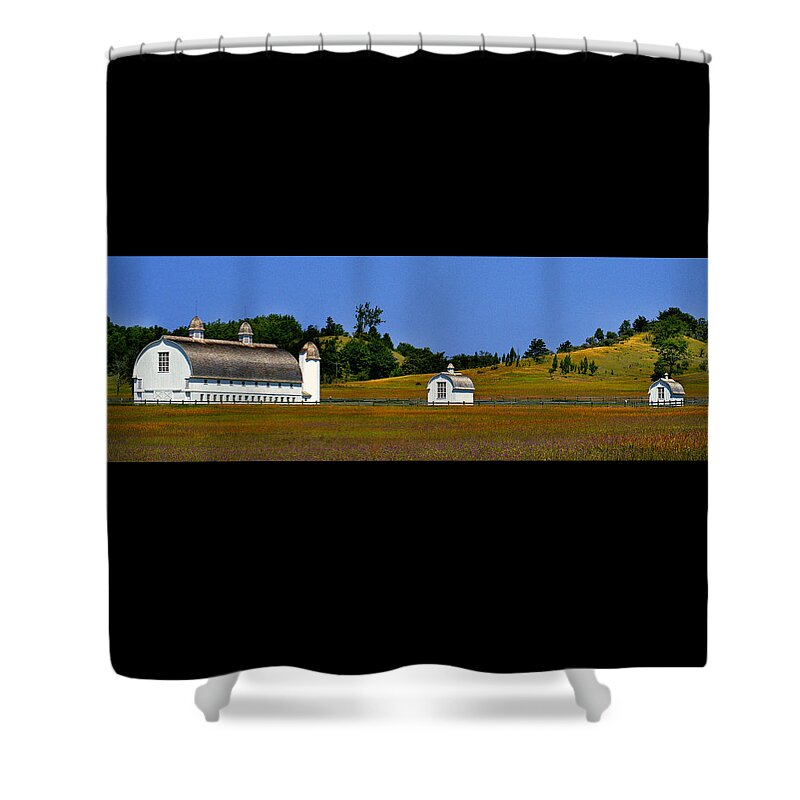 Michigan Shower Curtain featuring the photograph Sleeping Bear Barns by Jamieson Brown