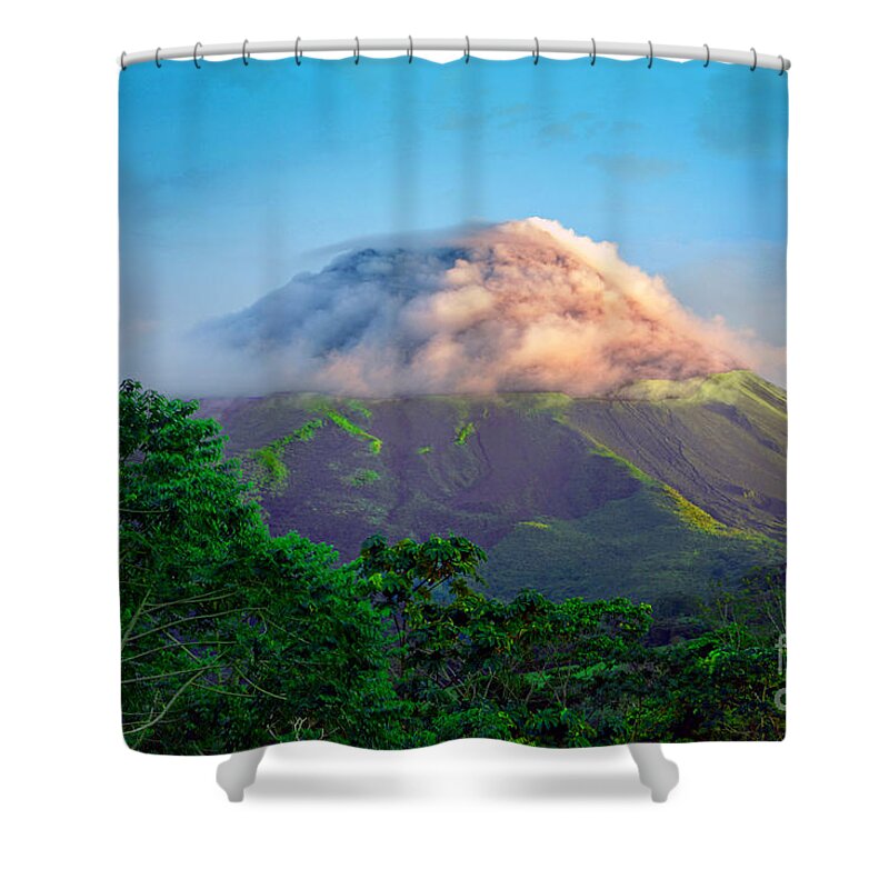 Arenal Shower Curtain featuring the photograph Sleeping Giant by Gary Keesler