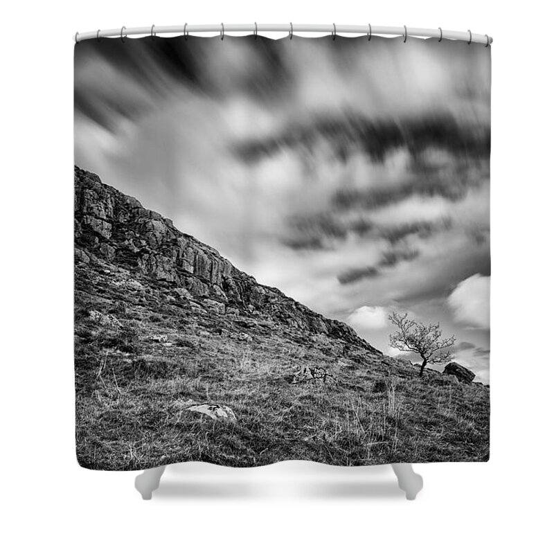 Slemish Shower Curtain featuring the photograph Slemish Tree by Nigel R Bell