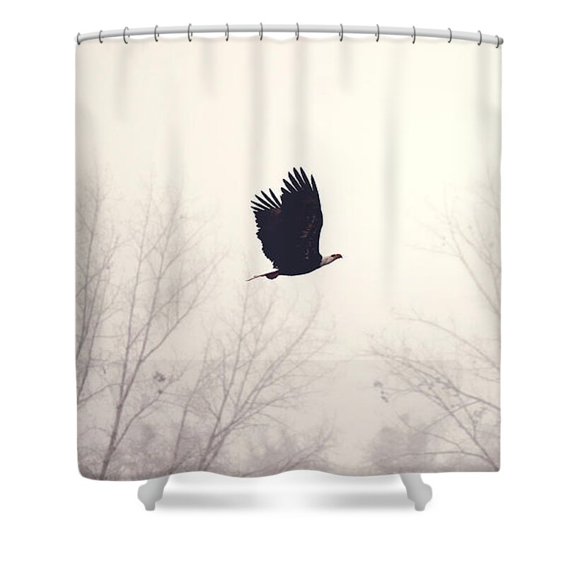 America Shower Curtain featuring the photograph Slicing through the Fog by Melanie Lankford Photography