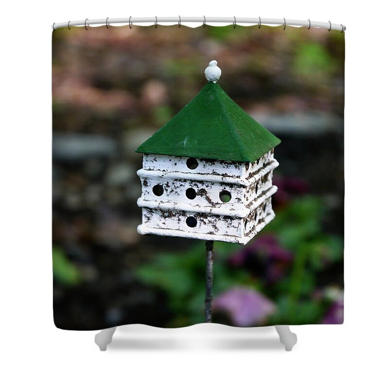 Birdhouse Shower Curtain featuring the photograph Small World - A Matter of Scale by Richard Reeve