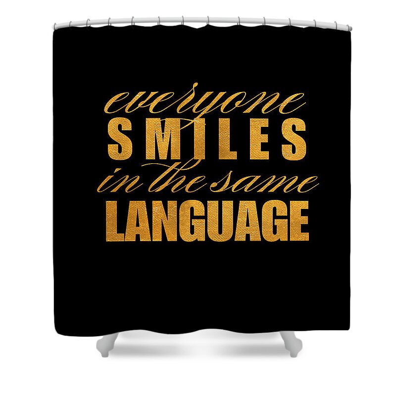 Smile Shower Curtain featuring the digital art Smile Imagine I by South Social Graphics