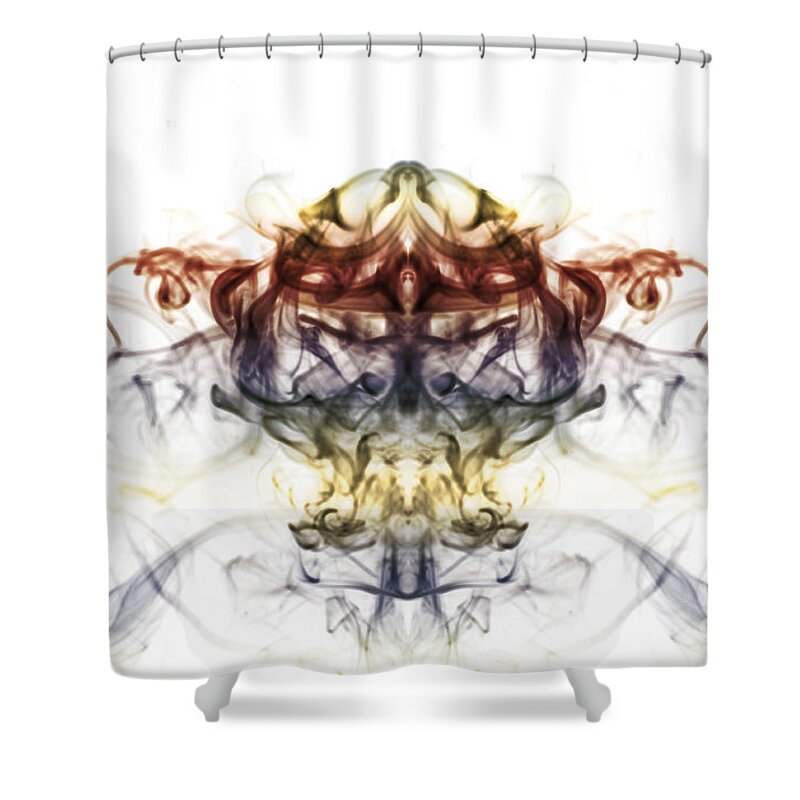 The Kings Head Shower Curtain featuring the photograph Smoke King by Steve Purnell